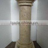 DECORATIVE SAHARA BEIGE MARBLE PEDESTALS thumbnail-6