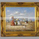 Gold Plated Wooden Classical Wooden Frame Oil Painting thumbnail-1