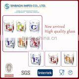 New Arrived Water Cup Glass With Heat Transfer Decal thumbnail-1