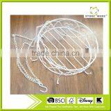 Hanging Round Metal Wire Flower Rack Hanging Hook thumbnail-1