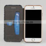 Denim Fabric Leather Card Slots Flip Phone Case for IPhone6 Case Wallet thumbnail-3