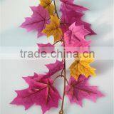 Home Curtain Gardens Edging Christmas Decorative 1ft to 2ft or 30cm to 60cm Artificial Silk Hanging Maple Branches EFYZ08 0601 thumbnail-1