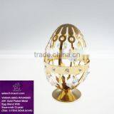 New Design Gold Plated Colorful Crystal Easter Egg with crystals from swarovski