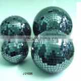 Black Glass Mosaic Decorative balls available in all sizes and colours