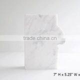 Office Display Wholesale Carrara Marble Bookends Abstract Sculpture Bookends Contemporary thumbnail-3