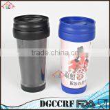 NBRSC Hot Cold Double Walled Plastic Vacuum Insulated Tumblers, Thermos Auto Travel Mug , Plastic Thermal Car Mug thumbnail-1