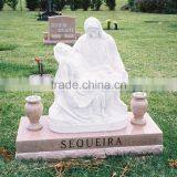 Wholesale Outdoor Decoration Stone Craving Marble Vases for Cemetery thumbnail-3