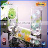 Mini And Clear Flowers Drinking Glass Cup thumbnail-1
