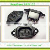 AC Power Plug With Hole Industrial Word Socket BX-120-C01 Male Seat With Ear Plum Seat thumbnail-1