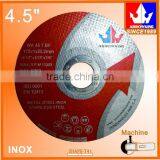 4-1/2"(115x1x22.2mm) Flat Resin Bonded Reinforced Cutting Wheel For Stainless Steel thumbnail-1