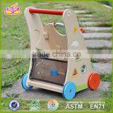 Wholesale High Quality Wooden Baby Push Walker Outdoor Interesting Toy Wooden Baby Push Walker W16E061 thumbnail-4