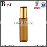 5ml 7ml 10ml Roller Bottle Amber Essential Oil Glass Roll on Bottle With Stainless Steel Roller Ball With Aluminum Cap thumbnail-3