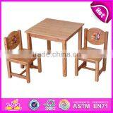 2015 New Cute Wooden Table and Chair. Popular Wooden Table and Chair and Hot Sale Colorful Table and Chair WO8G101 thumbnail-6