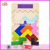 2017 Best Design Classic Building Toys Wooden Tetris Game for Kids Education W14A169 thumbnail-4