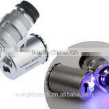 New MG9882 60X MiniLED+UV Lamp Hot Sell Loupe Pocket Microscope Jewelry Magnifier thumbnail-1