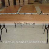High Quality Rectangle Plywood Banquet Plastic and Wooden Folding Table thumbnail-4