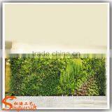 Double Artificial Grass Plant Wall / Plastic Artificial Plant Hang Wall for Art Hall Decor thumbnail-2