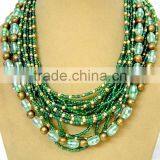 Multi Strand PLastic Bead Necklaces thumbnail-1