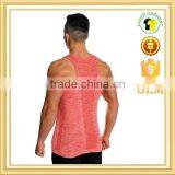 Custom Logo Slim Fit Tank Top, Muscle Fit Gym Stringer Vest Men thumbnail-3
