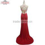 2017 China Manufacturer Customized Red Halter Evening Dress thumbnail-2