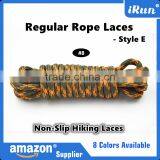 Top Sale Non-Slip Hiking Laces for Boots & Sports Shoes - Custom Hikers Rope Yeezy Laces With Retail Packaging - Blue/Grey/Gray thumbnail-4
