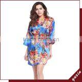 Satin Wedding Robes Silk Bridal Party Bathrobes Robe de Soiree RS1-0015 thumbnail-1