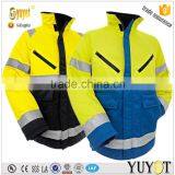 HI-VI YELLOW SAFETY RAIN JACKET FOR WORKER thumbnail-1