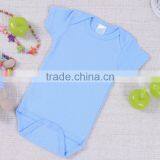 Wholesale Baby Cotton Romper Short Sleeve Plain Baby Onesie thumbnail-4