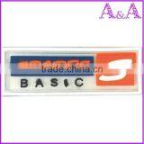 Custom pu Leather Metal Labels / Embossed Rubber Logo thumbnail-5