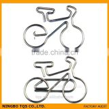 Fancy Metal with PVC Coat Traffic Bicycle Paper Clip
