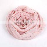 Cotton Polyester Blend Scarves & Wraps Flamingo Light Pink Rectangle Scarf Factory thumbnail-2