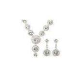 Crystal, Rhinestone Wedding Bridal Necklaces and Earrings Jewelry Sets for Women thumbnail-1