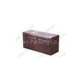 Pu Leather Wine Bottle Gift Box , Fancy Cardboard Packaging Boxes For Red Wine