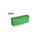 Single Level 5.08mm Electrical Plug In Terminal Block 300V Header , Male Sockets
