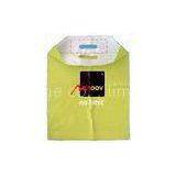 Yellow Die Cut HDPE Patch Handle Bags Personalised Carrier Bags for Shopping thumbnail-1