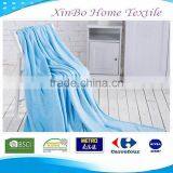Hot Sale Warm Thick Cozy Soft Wholesale Made in China 100% Polyester Fleece Throw Bedding Set Solid Flannel Blanket thumbnail-1