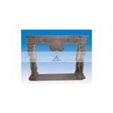 Dog Statues Marble Fireplace SF-036 thumbnail-1