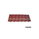 Stone Chip Coated Zinc Aluminum Steel Roof Tile thumbnail-1