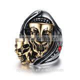 Skeleton Stainless Till Ring/creative Men Skeleton Ring/men Top Quality Ring