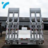 Made in china gooseneck low platform semi low flatbed trailer lowbed truck trailer for sale