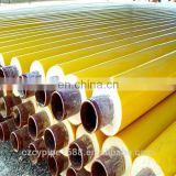 tianjin yellow jacket polyurethane insulated steel pipe