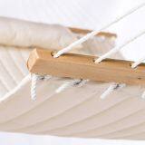 Quilted Fabric Hammock With Pillow and Spreader Bars thumbnail-2