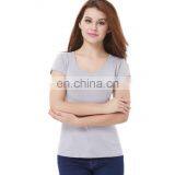 2020 New Arrival Hot Selling Female Blank Modal Stretch Summer Short Sleeve Crew Neck Women t Shirt thumbnail-4