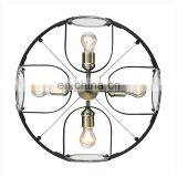 4-х лучевой современный LED кольцевой подвесной светильник, антикварный круглый подвесной светильник thumbnail-4