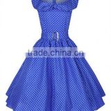 Best Quality Polka Dot 50s Rockabilly Pinup Party Swing Prom Dress
