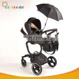 2018 High View Luxury Leather Bar Baby Stroller With Car Seat thumbnail-1