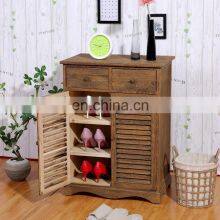 Modern Solid Wood Doorway Shoe Cabinet With Double Doors and Multi-layer Shoe Cabinet thumbnail-5