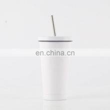 Heat Preservation Business Straight 304 Smart Tumbler Coffee Straw Cup Wine Stainless Steel thumbnail-4
