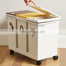 Free Standing Outdoor Dustbin Home Decorative Elegant Plastic Eco Friendly Hotel Kitchen Intelligent Trash Can