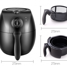 3L, 4L, 5L, 6L, 7L CE and FDA Air Fryer With Basket and Timer thumbnail-2